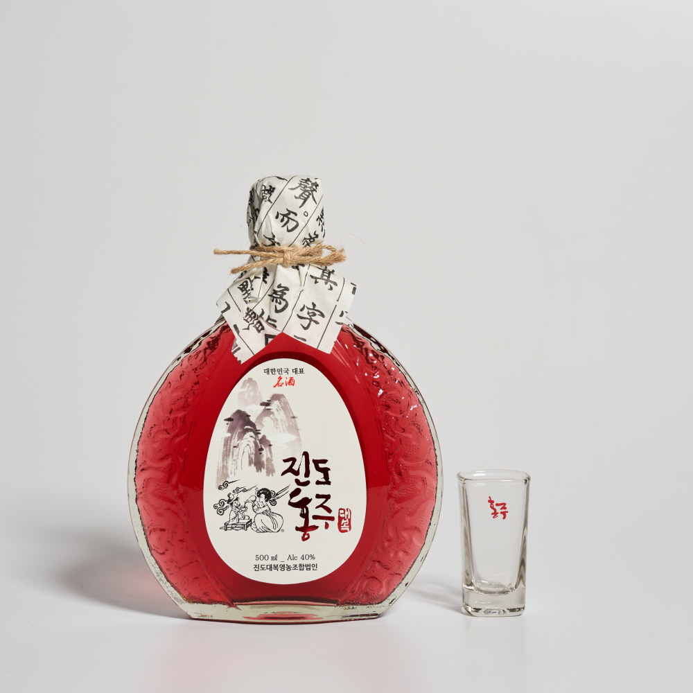 진도홍주 대복 찹쌀홍주 40도 500ml 01호 지초주 (케이스,쇼핑백 포함) - 상세 이미지 3