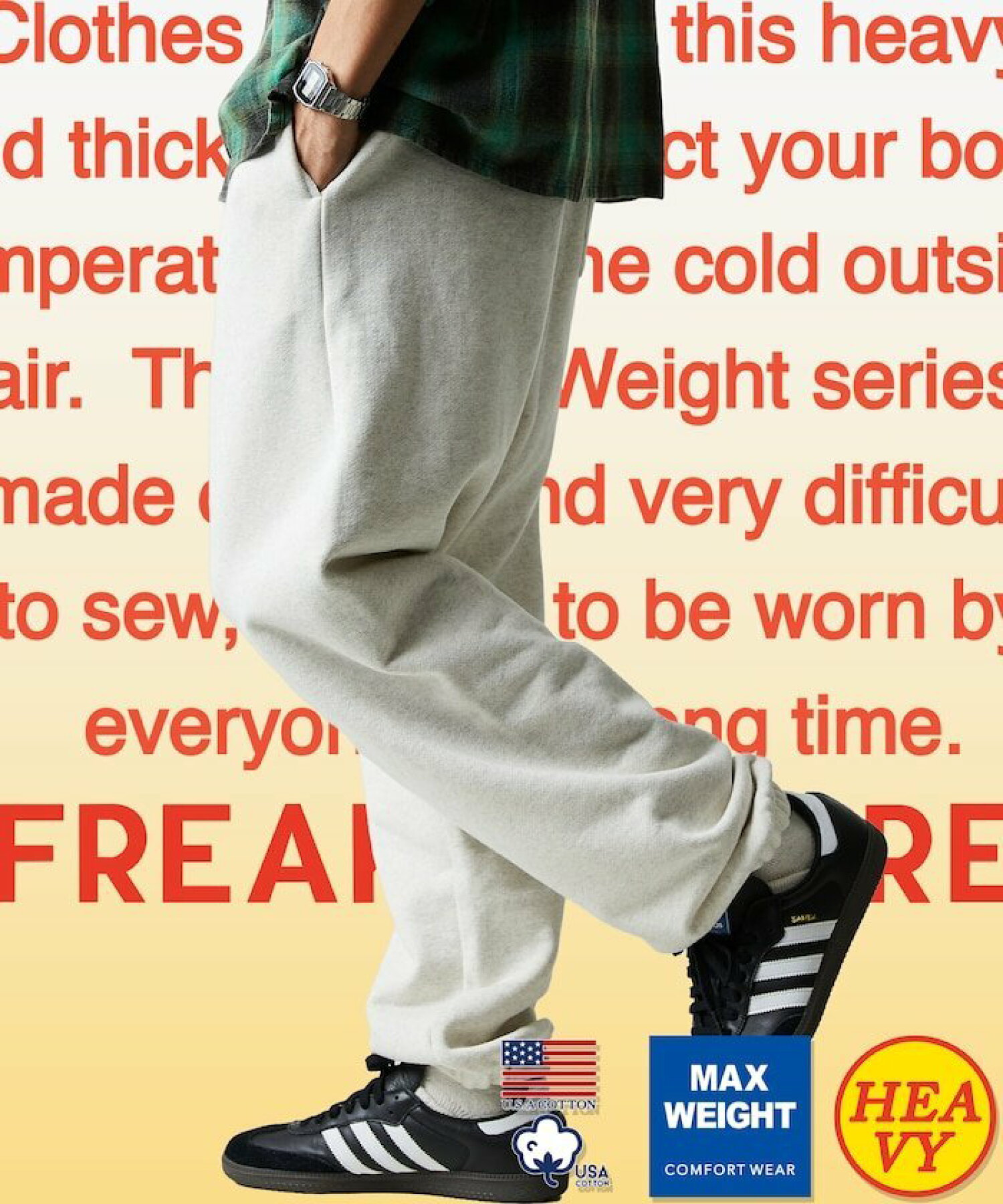 프릭스스토어 FREAKS STORE 15oz 헤비 웨이트 USA 스웨트 팬츠 4컬러 - 메인 이미지