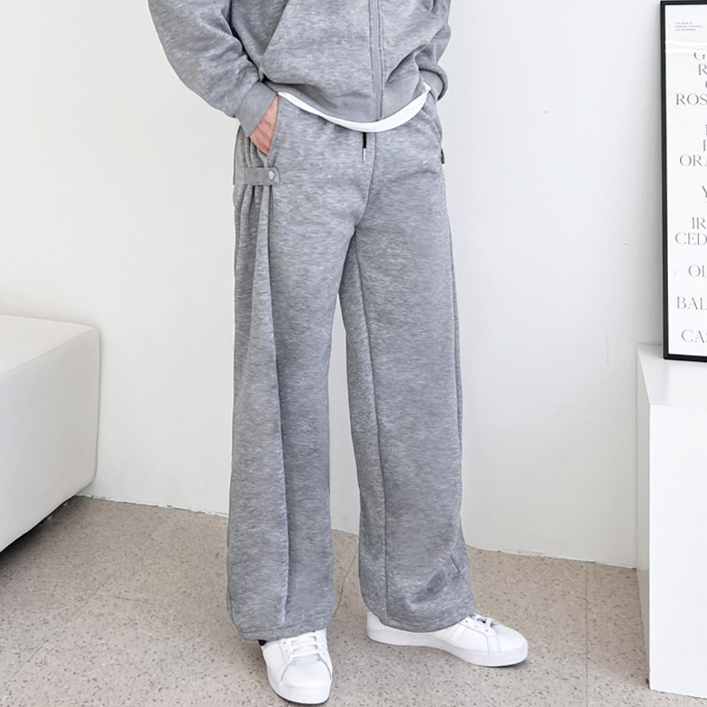 기모스웻팬츠 커플 트레이닝 남자 스웨트 겨울 양기모 양털 바지 - 상세 이미지 5