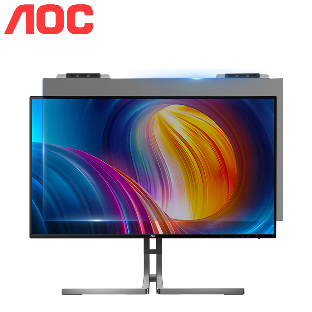 AOC 24인치 모니터보안필름 프라이버시 블루라이트 차단 화면보호 - 상세 이미지 2
