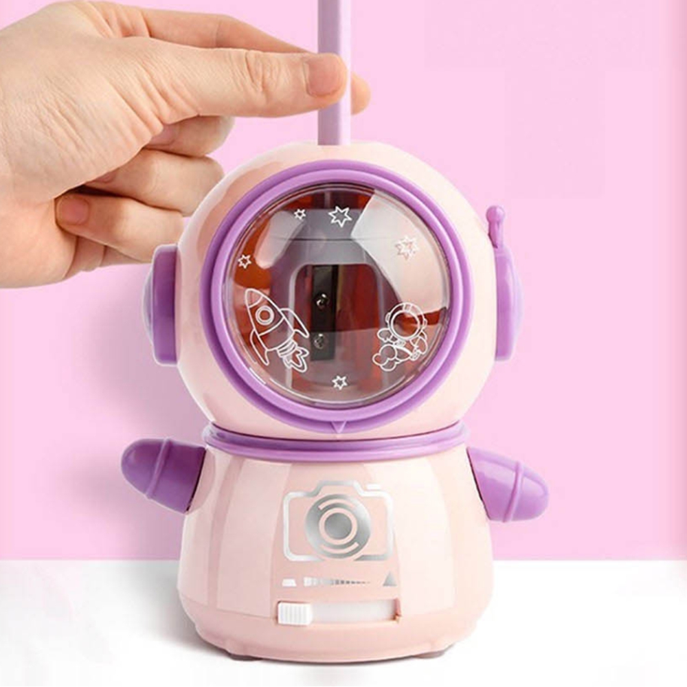 예쁜 전동연필깎이 2개 usb 건전지 자동연필깍이 유치원졸업선물 학용품 - 상품 이미지
