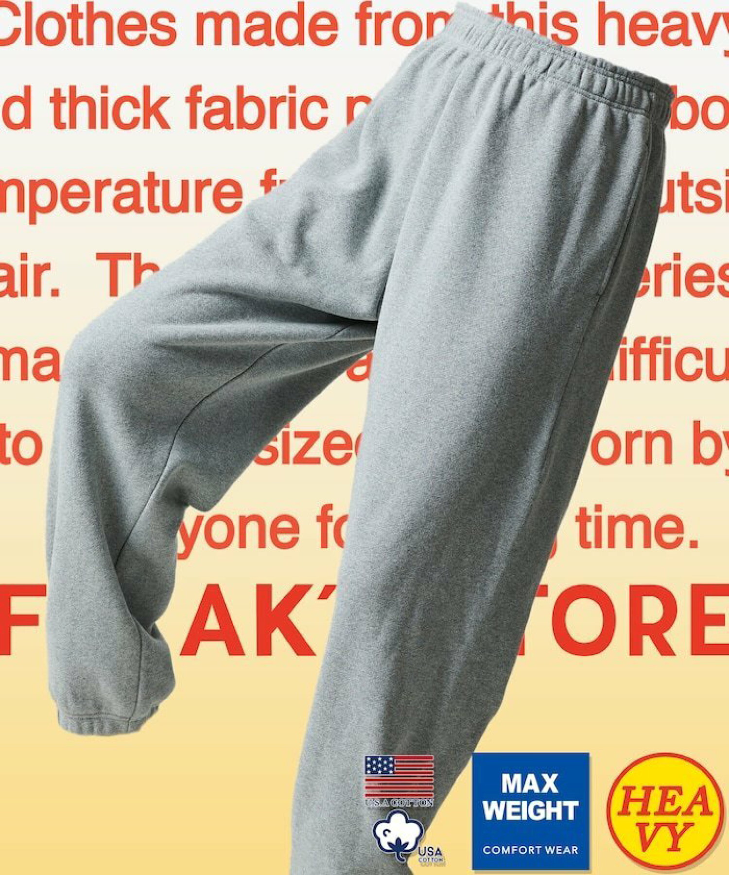 프릭스스토어 FREAKS STORE 15oz 헤비 웨이트 USA 스웨트 팬츠 4컬러 - 상세 이미지 4