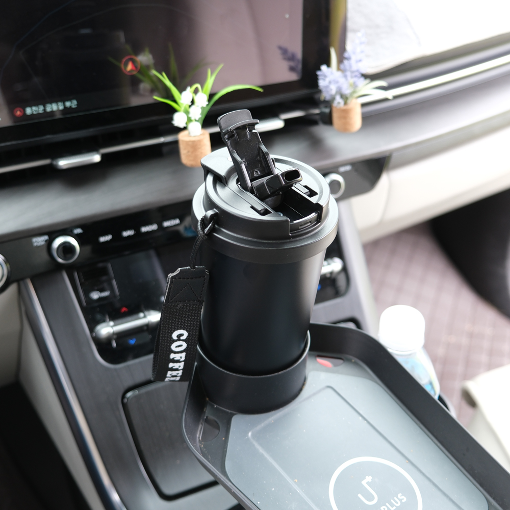 메르 블랑쉐 보온 보냉 빨대 손잡이 316스텐 텀블러 530ML - 상세 이미지 4