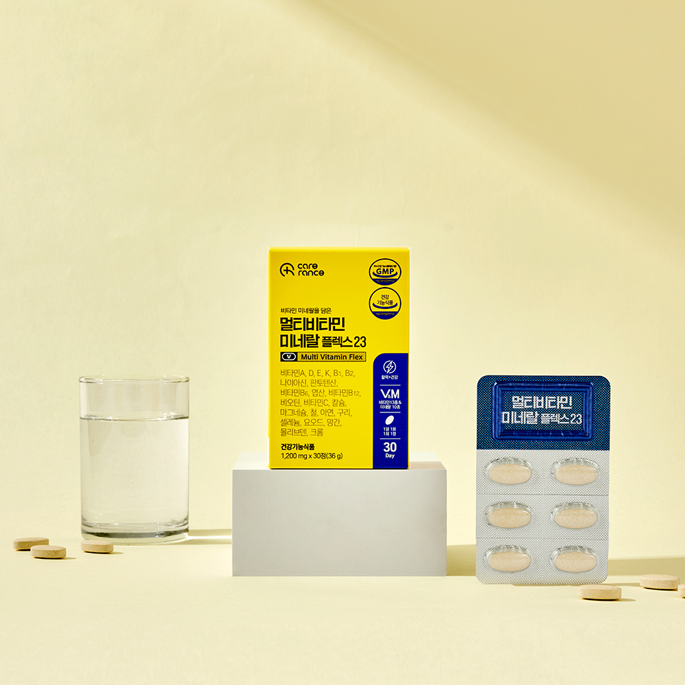 케어란스 멀티비타민 미네랄 플렉스23 종합비타민 1,200mg 30정, 6개 - 상세 이미지 2