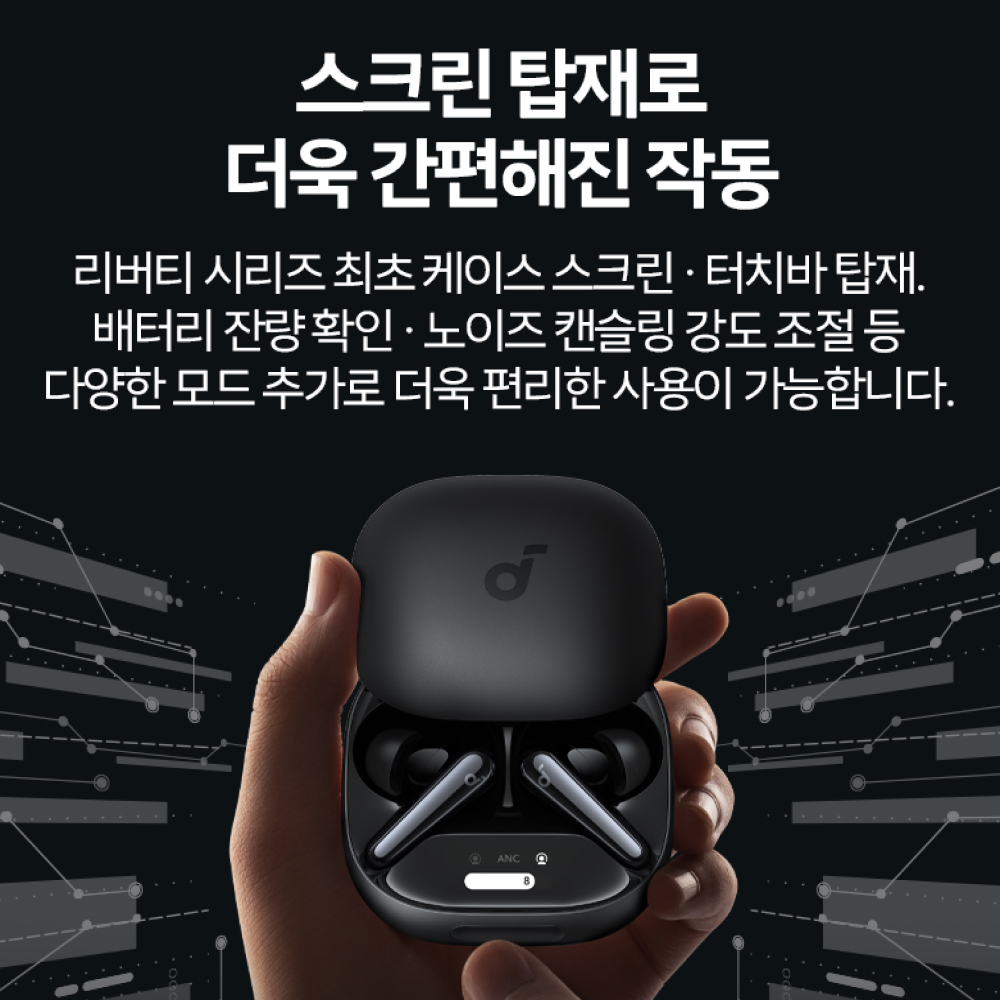 앤커 사운드코어 리버티4 프로 노이즈캔슬링 블루투스 이어폰 A3954