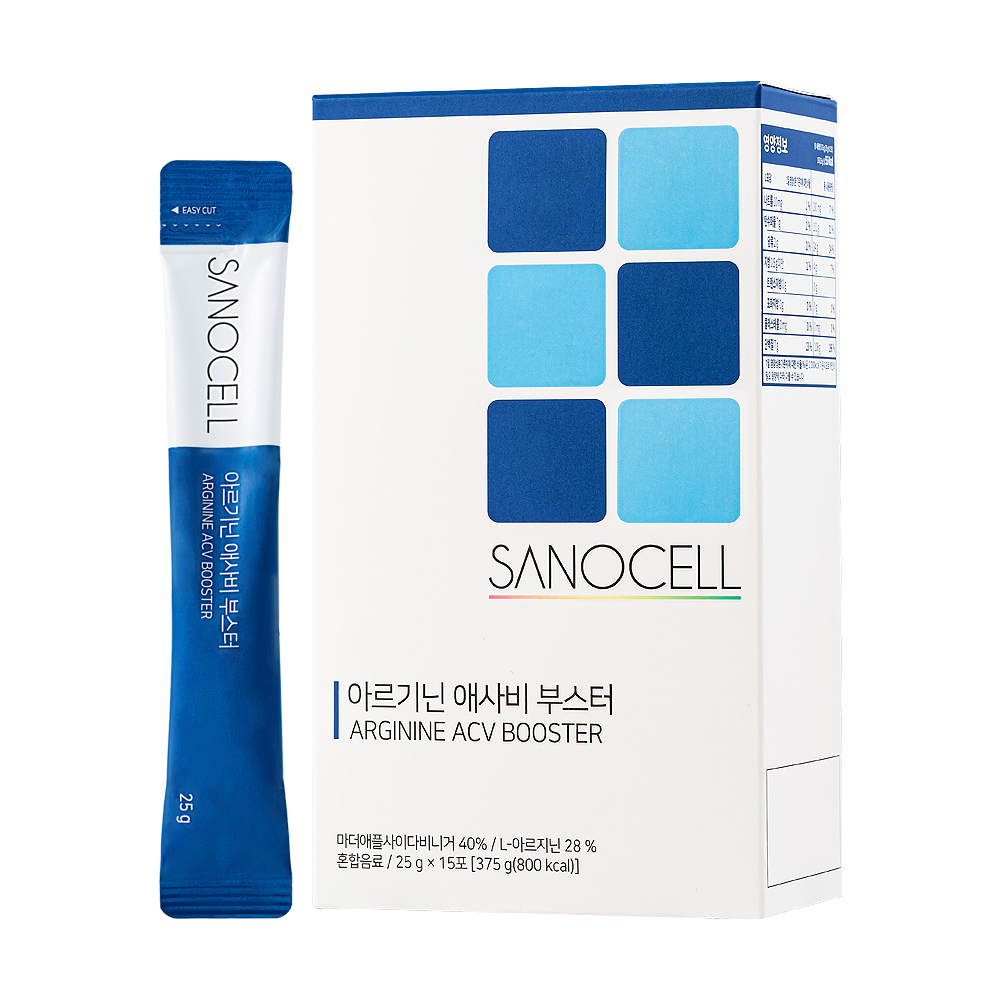 사노셀 아르기닌 애사비 부스터 1박스 [25g x 15포] 아르기닌 7000mg