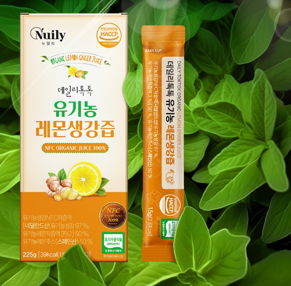 레몬생강즙 스틱 100% 유기농 NFC 리얼 착즙 청 비타민C 효능 진액 레몬수 - 상품 이미지