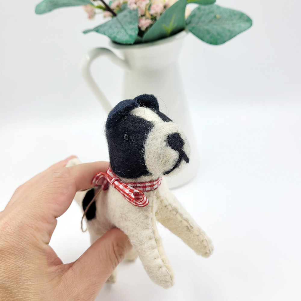 인도산 WOOL 핸드메이드 키링(바둑이) G