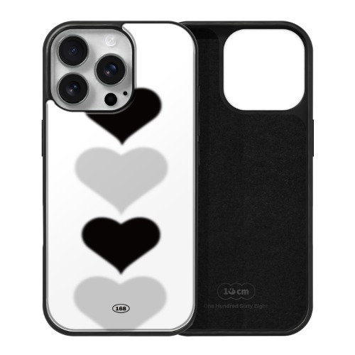 아이폰16 프로 맥세이프 케이스 우정 스웨이드 포 하트 블러 - 상세 이미지 2