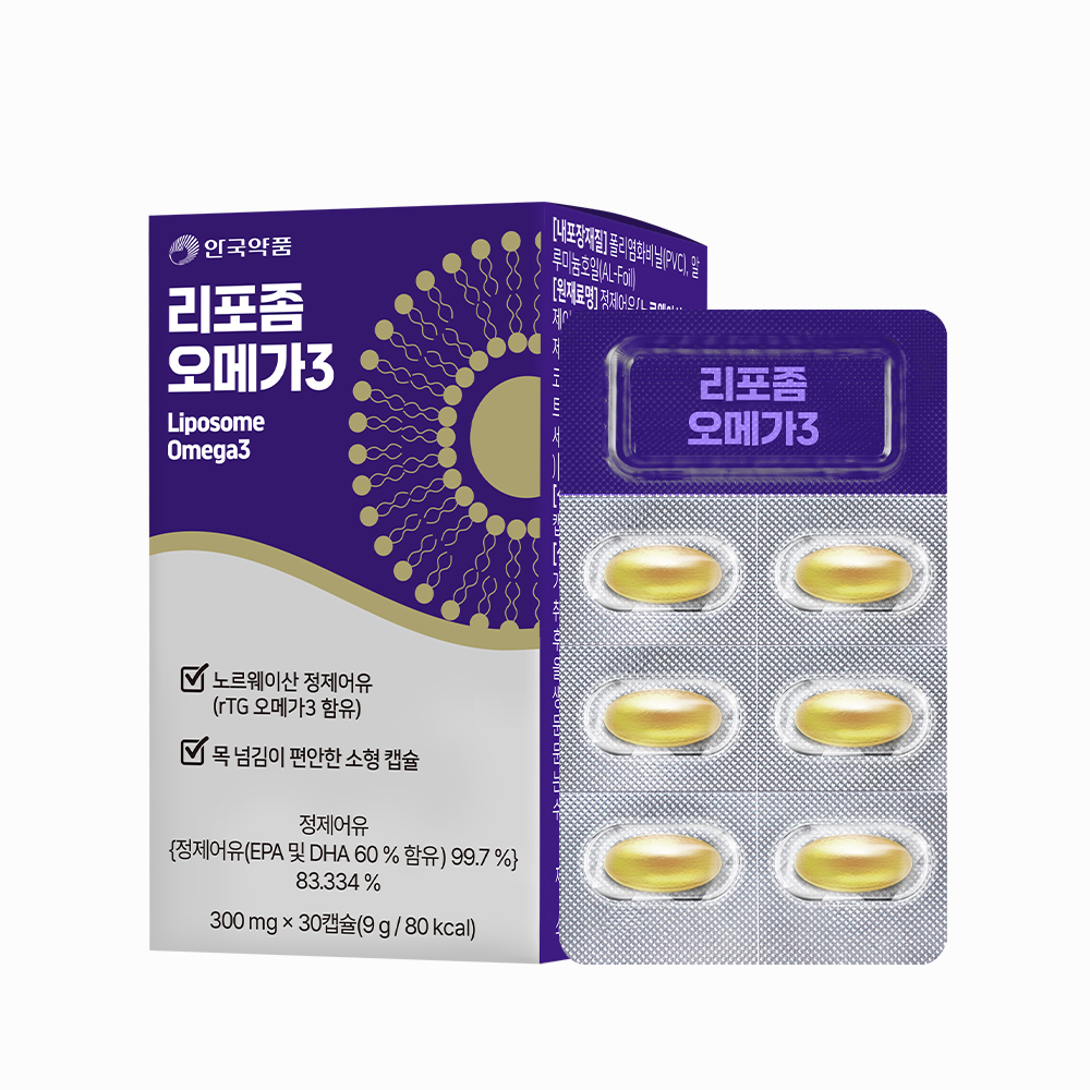 안국약품 리포좀 rTG 알티지 오메가3 30캡슐, 5개 이미지 2