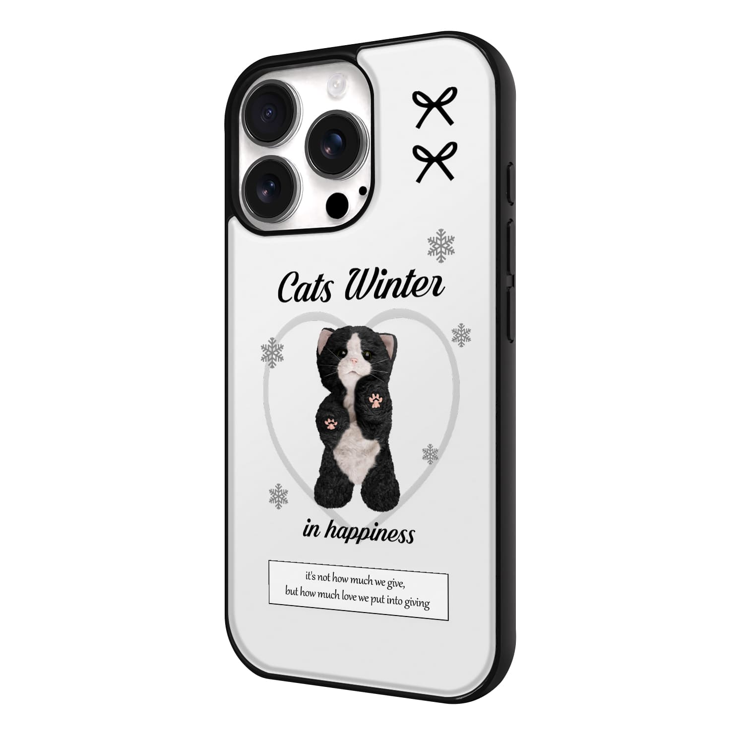 아이폰16 프로 케이스 맥세이프 겨울 스웨이드 캣츠 윈터 - 상세 이미지 4