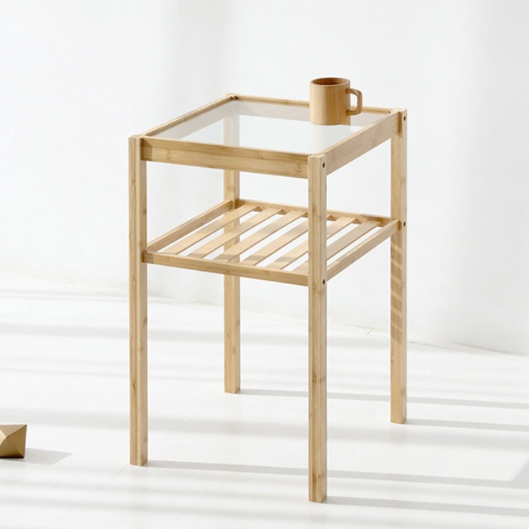 [4개번들] GLABO 높은 사이드테이블 4040 대나무