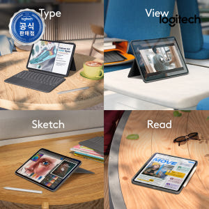 로지텍코리아 Combo Touch iPad Pro 13인치 M4, M5용... 개봉기 | 실사용 후기 - 상품 이미지 4