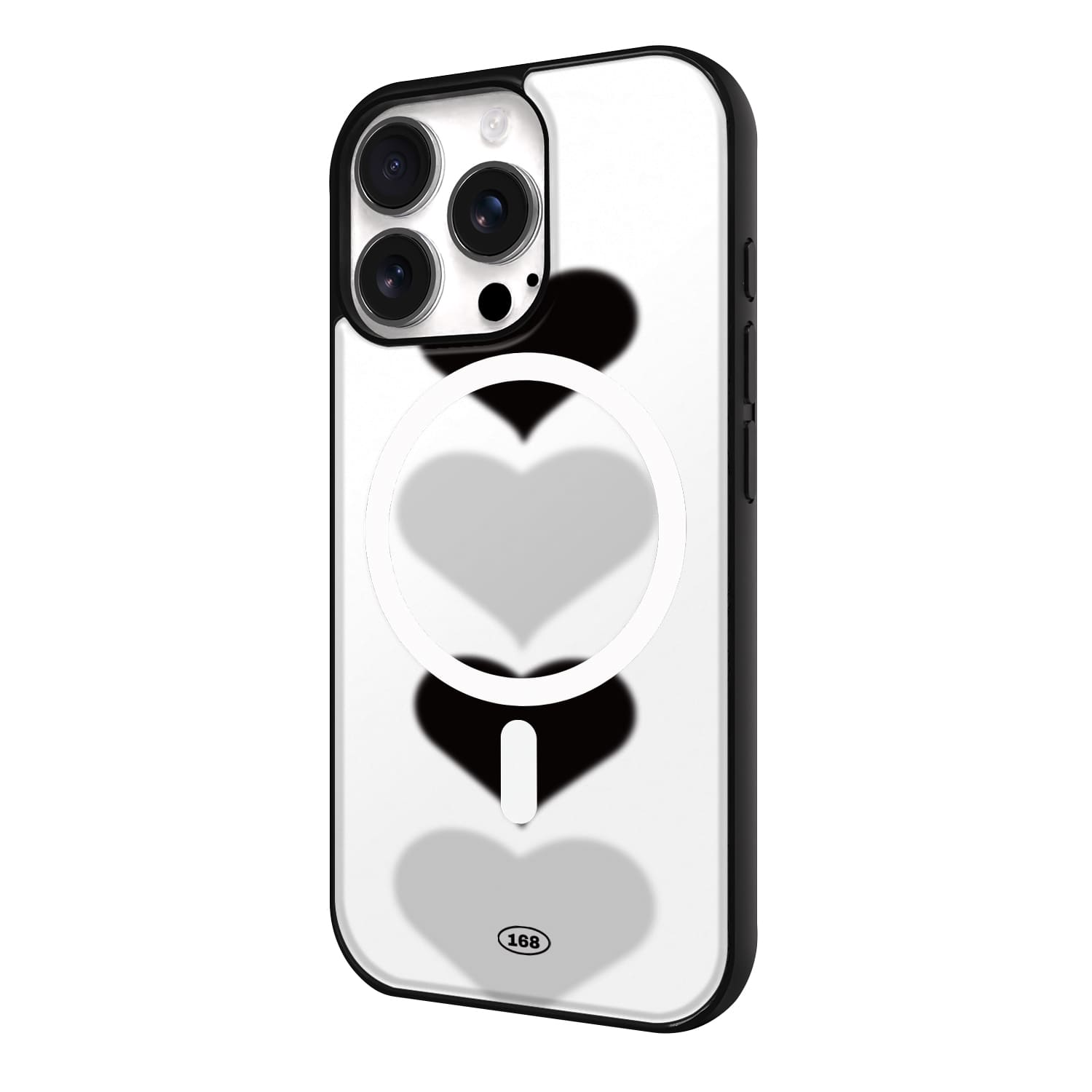 아이폰16 프로 맥세이프 케이스 우정 스웨이드 포 하트 블러 - 상세 이미지 3