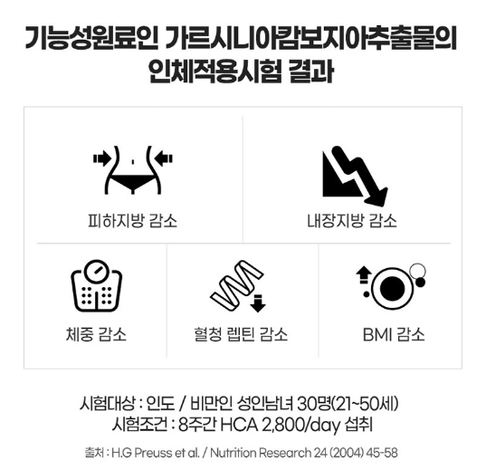 다이어트 커피 수용성 가르시니아 캄보지아 추출물 750mg 슬림 카페 체지방 내장지방분해 이미지 7