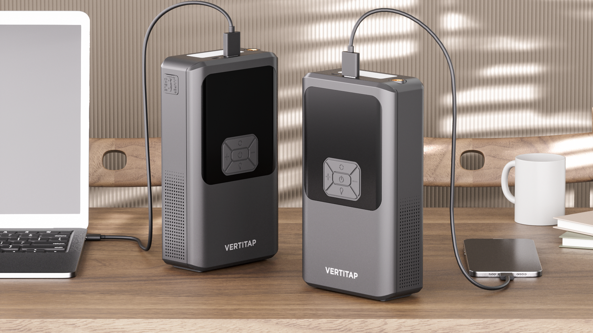 버티탭 4in1 점프스타터 스타트 공기압충전 자동차 배터리 방전 10000mAh 휴대용