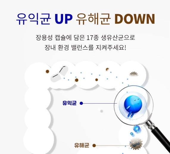 장케어 100억 생유산균 아연 캐나다산 장용성 캡슐 부모님 중년 갱년기 프로바이오스틱 이미지 7
