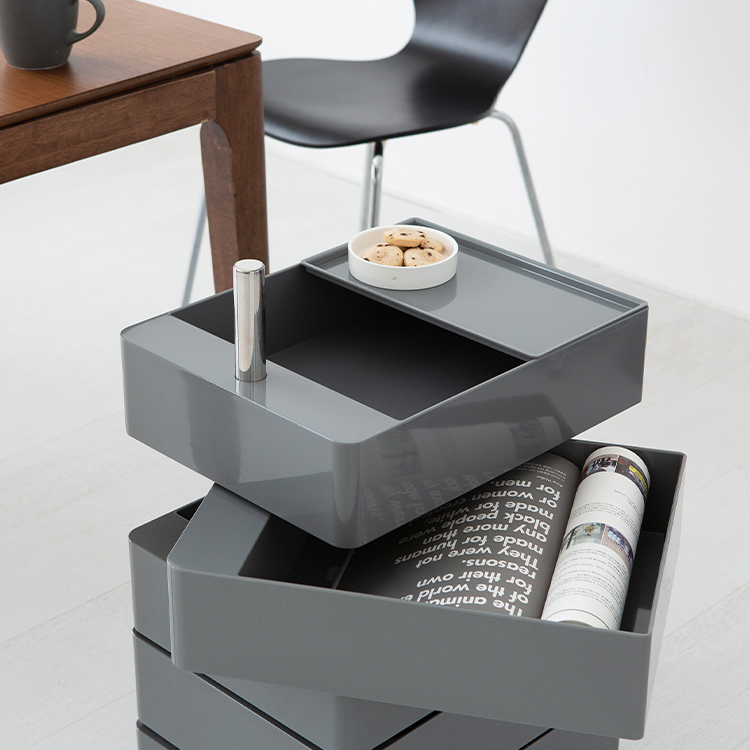 빙그리 회전서랍 트롤리 5단 다크그레이 4470.5318