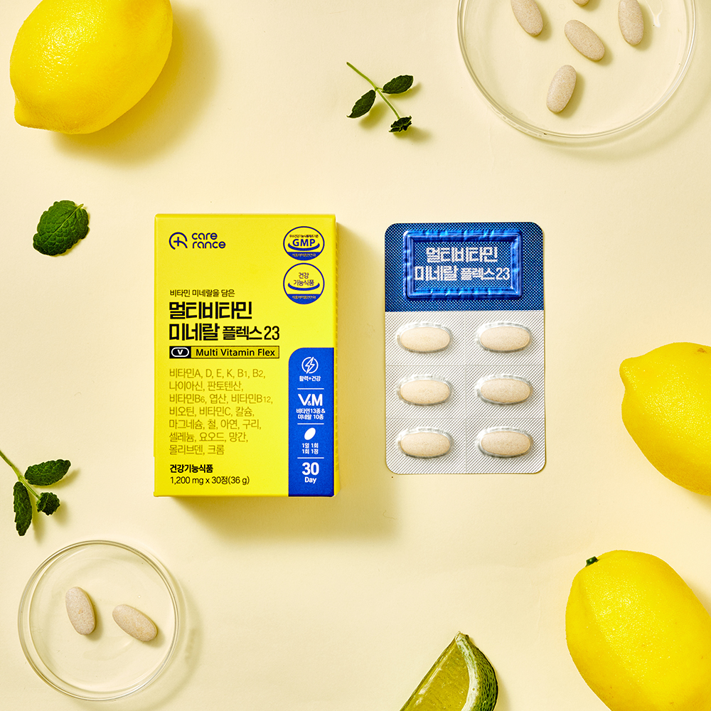 케어란스 멀티비타민 미네랄 플렉스23 종합비타민 1,200mg 30정, 6개 - 상세 이미지 5