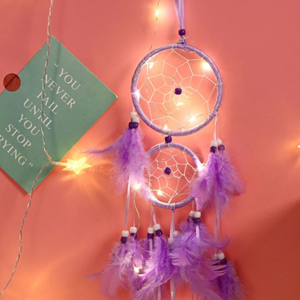 led 드림캐쳐만들기 키트 diy 학교 동아리 드림캐처 장식소품 인테리어용품 - 상품 이미지