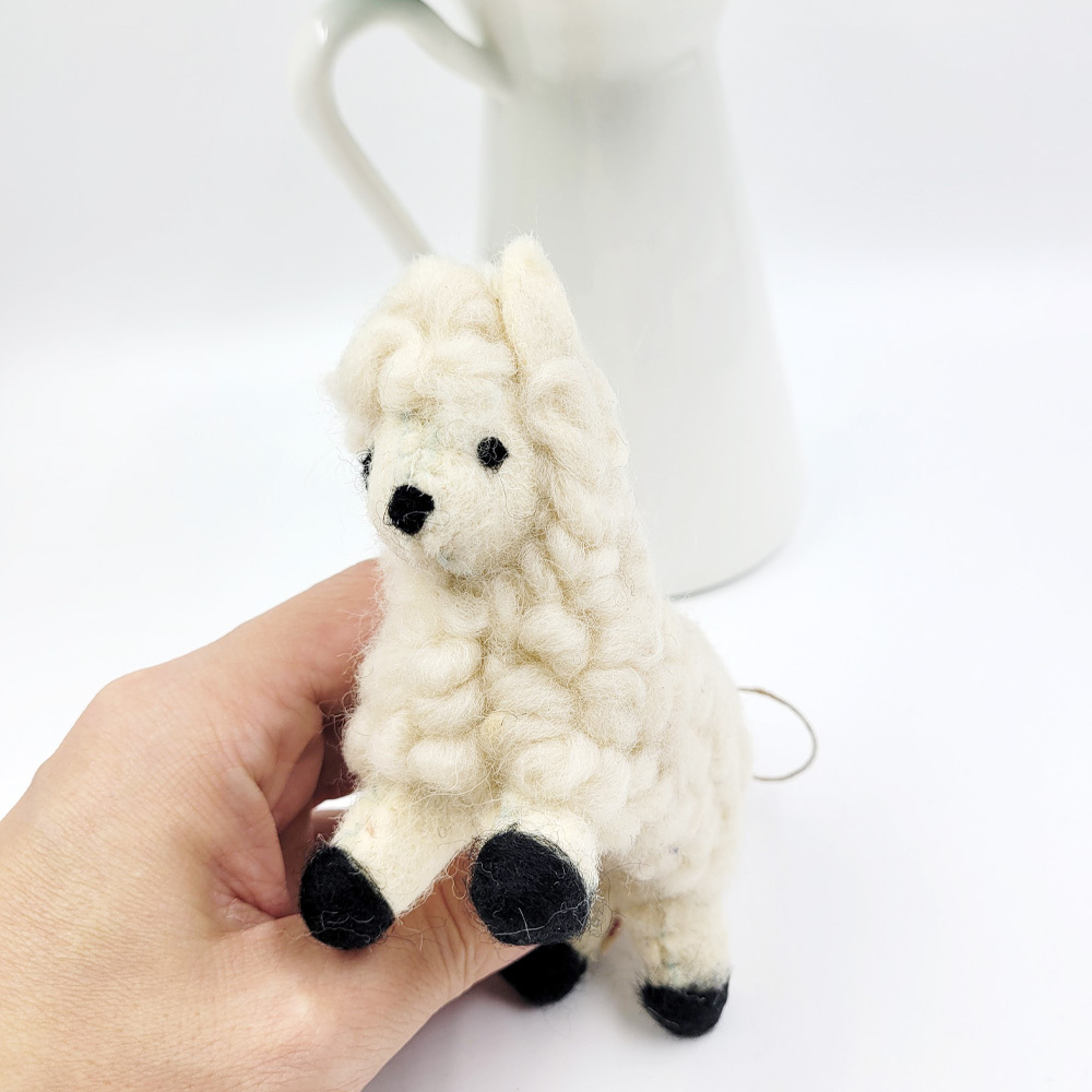 인도산 WOOL 핸드메이드 키링(양) G - 상품 이미지