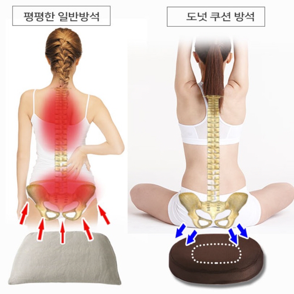 치질방석 환도선다 엉덩이 종기 무압력 도넛 티안나는 모소낭 - 상세 이미지 3