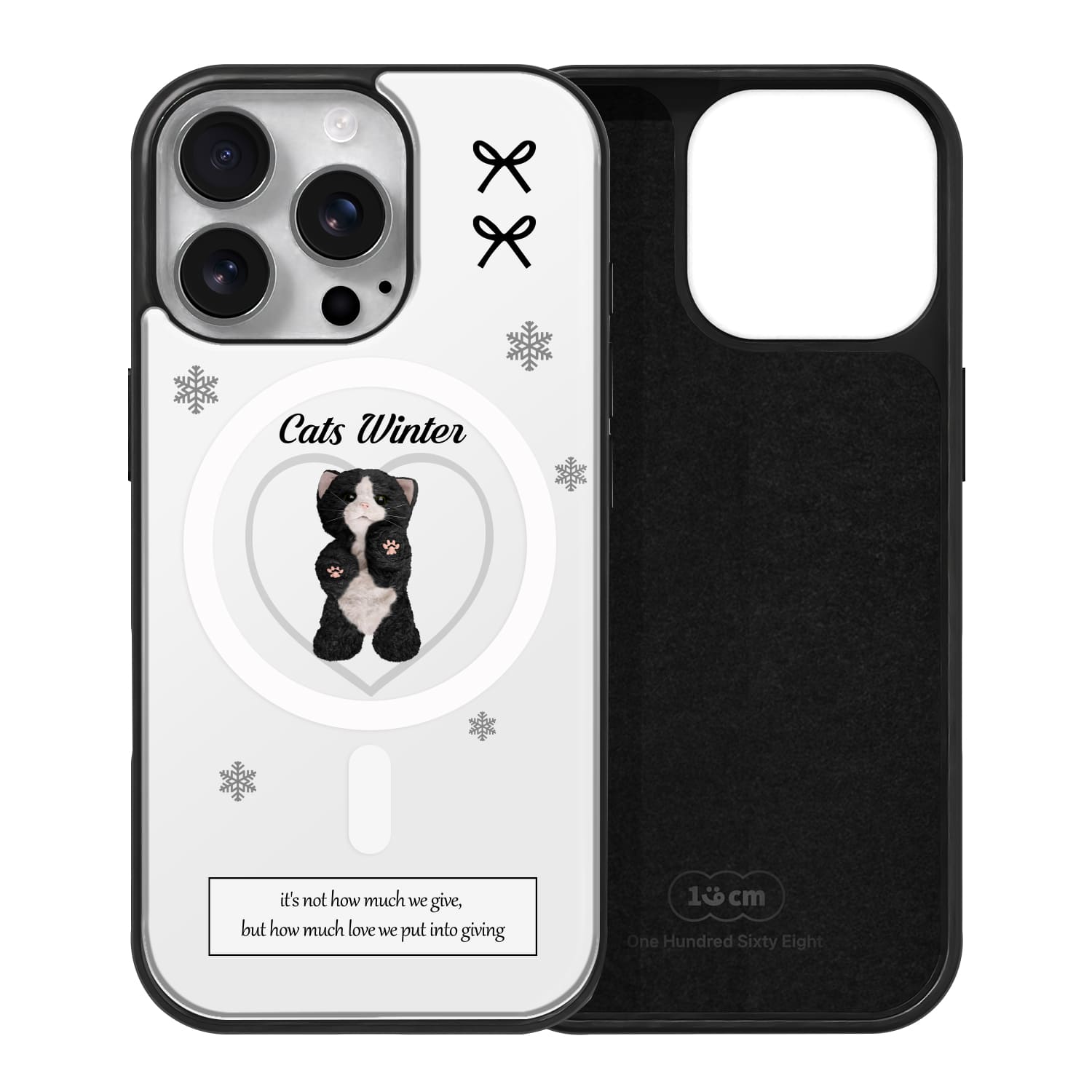 아이폰16 프로 케이스 맥세이프 겨울 스웨이드 캣츠 윈터 - 상품 이미지