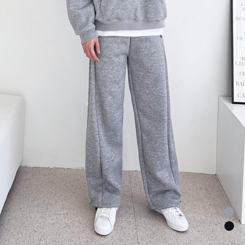 기모스웻팬츠 커플 트레이닝 남자 스웨트 겨울 양기모 양털 바지 - 상품 이미지