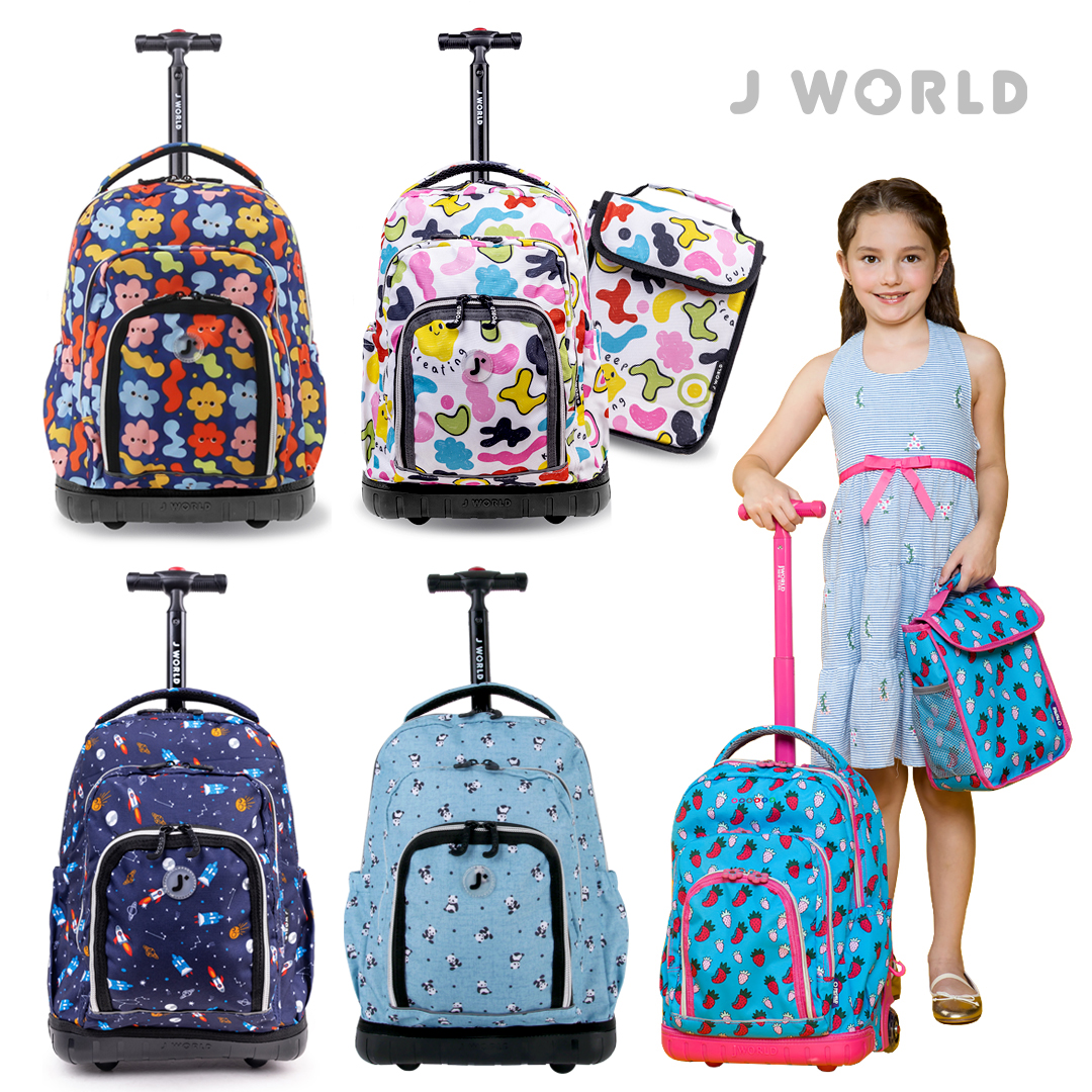 제이월드 신학기 16인치 롤링백팩 어린이 책가방 학원가방 어학연수 미니캐리어