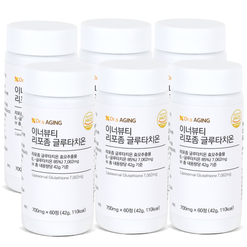 닥터스에이징 리포좀 글루타치온 미국산 85% 700mg 고순도 글루타치온 6박스 - 상품 이미지