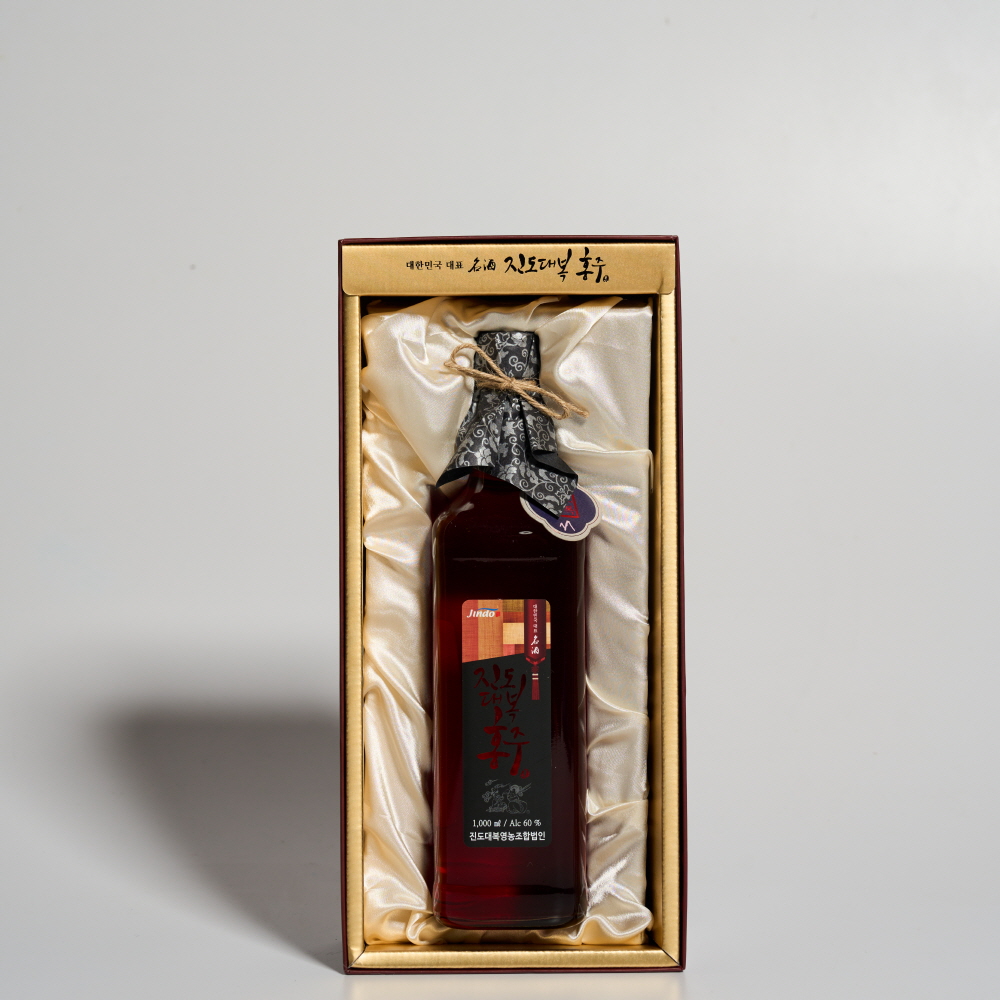 진도홍주 대복 찹쌀홍주 60도 1000ml 10호 지초주 (케이스,쇼핑백 포함) - 상세 이미지 4