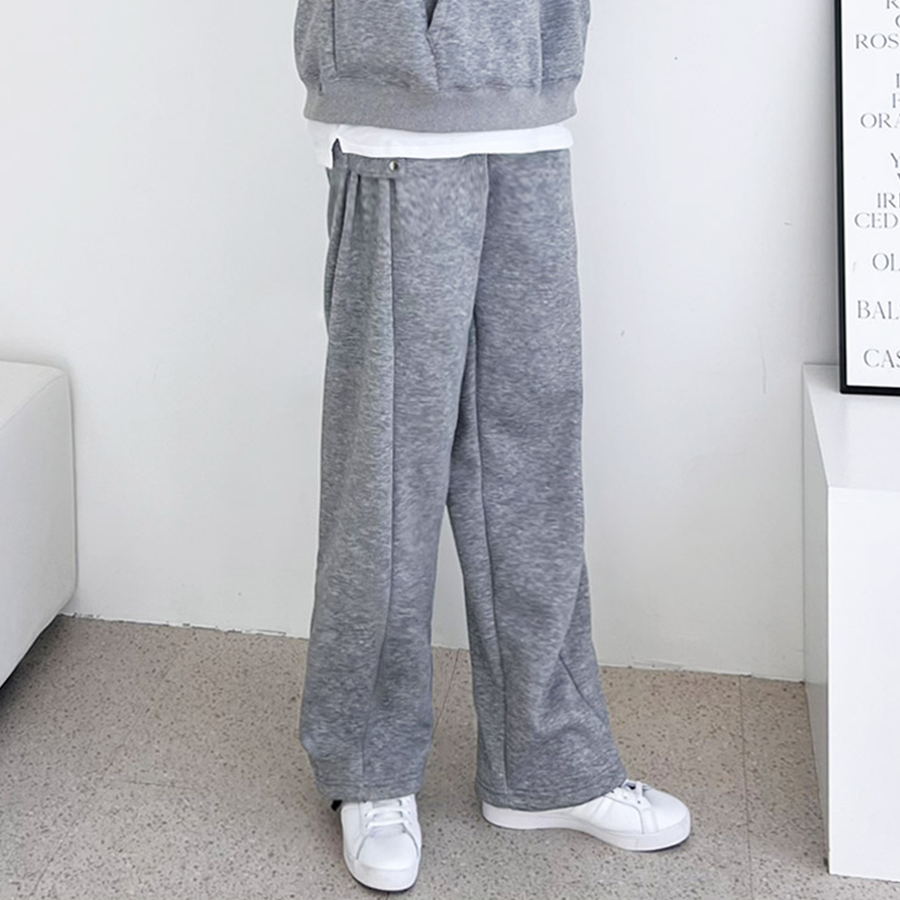 기모스웻팬츠 커플 트레이닝 남자 스웨트 겨울 양기모 양털 바지 - 상세 이미지 2