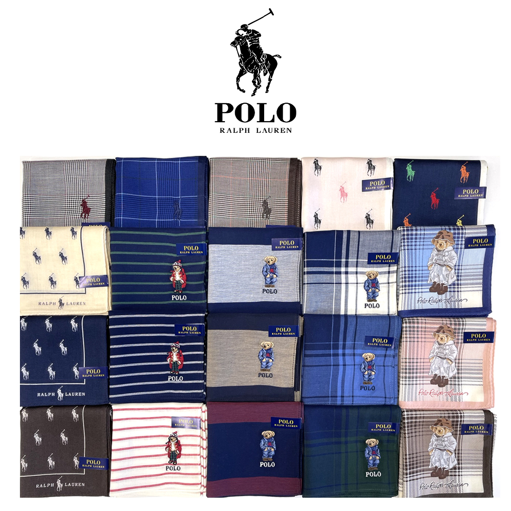 폴로 면 손수건 스카프 남성손수건