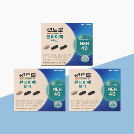 센트룸 원데이팩 맨 40 x 30팩 x 3박스 하루한팩 간편한섭취 (3개월분) 종합영양제 40대 남성 남자