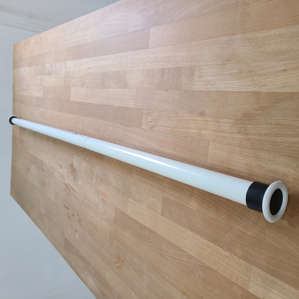 힘센압축봉 310-360cm 화이트 커튼봉 무타공 32MM 두꺼움