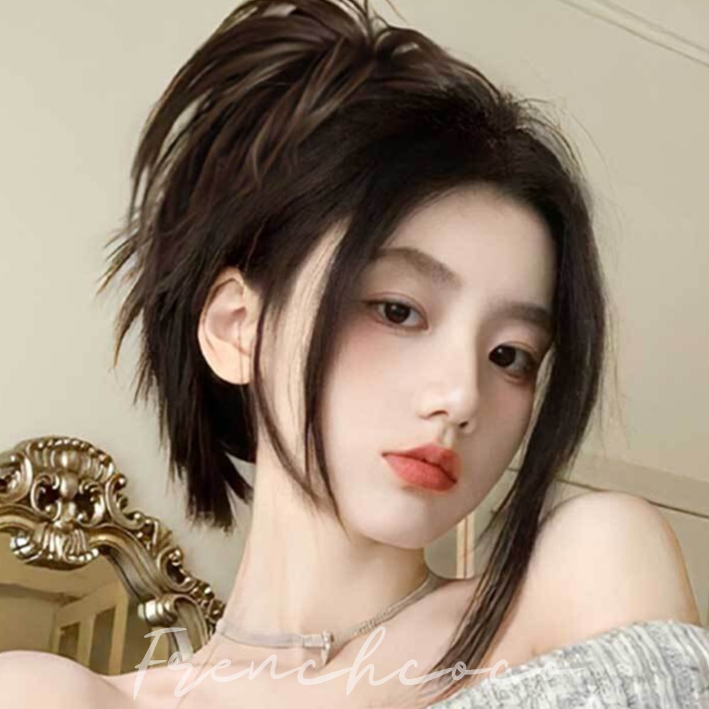 프렌치코코 가시머리 가발 집게핀 슬릭번 까치머리 - 상품 이미지