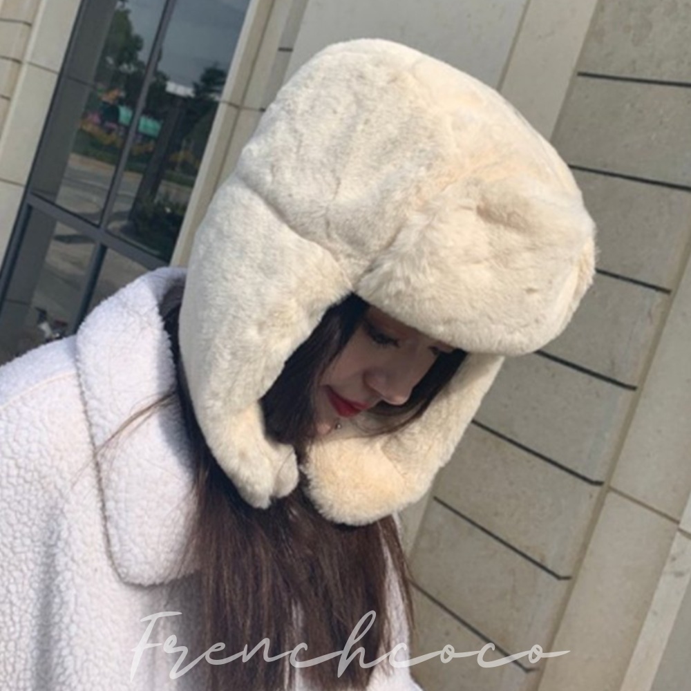 프렌치코코 겨울 군밤모자 귀도리 귀달이 털모자 - 메인 이미지