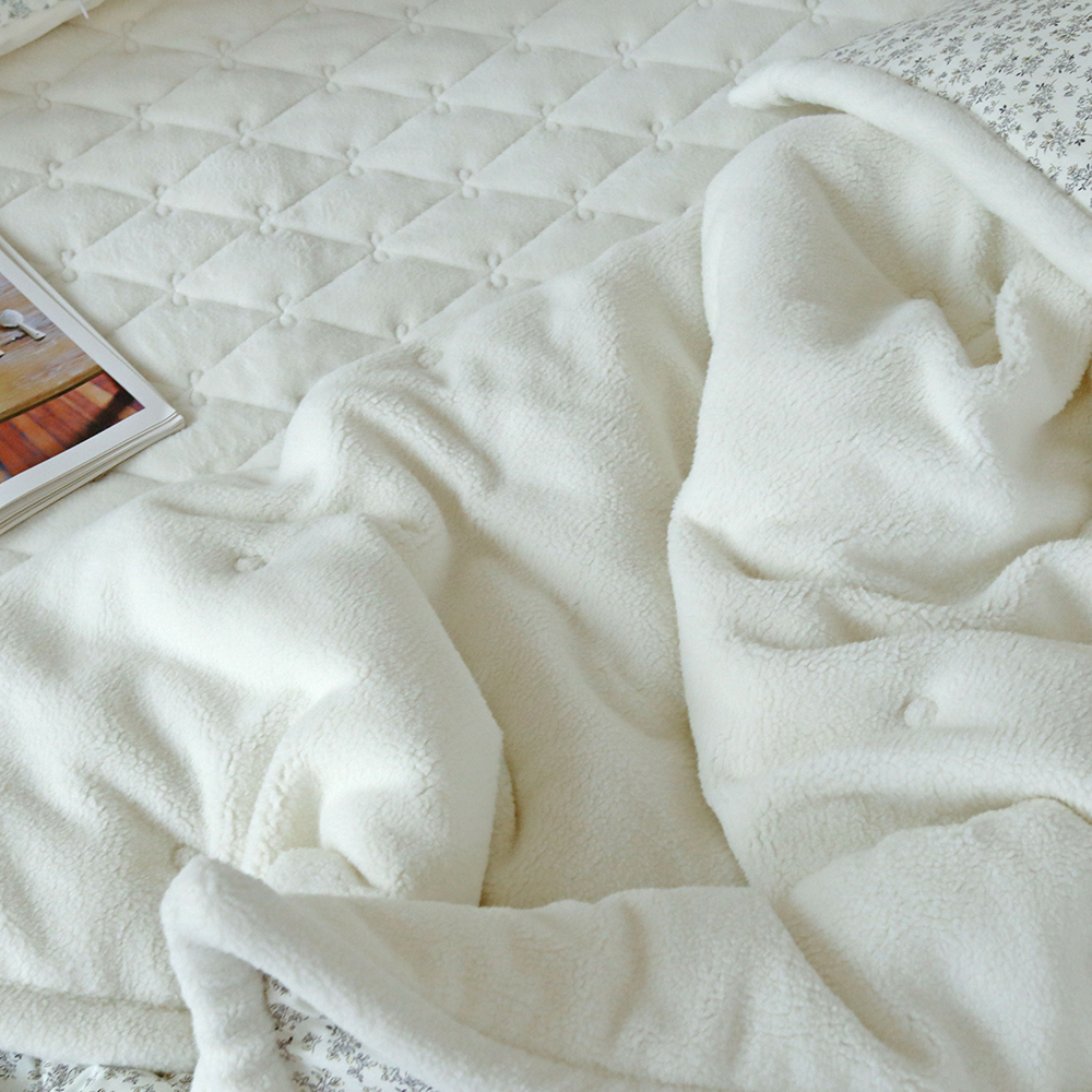 뽀글뽀글 엔느 양털 양모 극세사 겨울이불 먼지없는 워싱 광목 순면 차렵이불 세트 SS