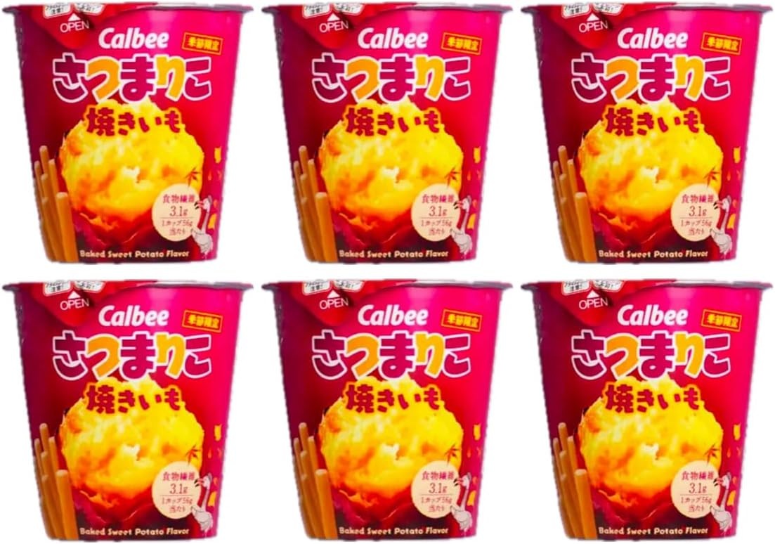 가루비 자가리코 사츠마리코 군고구마맛 6개 세트 - 상품 이미지