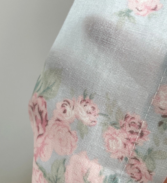 바이아미 물랑 꽃무늬 빈티지 레트로 맞춤 제작 사계절 린넨 커튼