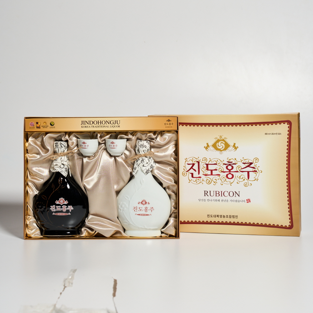 진도홍주 대복 선물세트 40도 400ml x2 16호 지초주(케이스, 쇼핑백포함) - 상세 이미지 2
