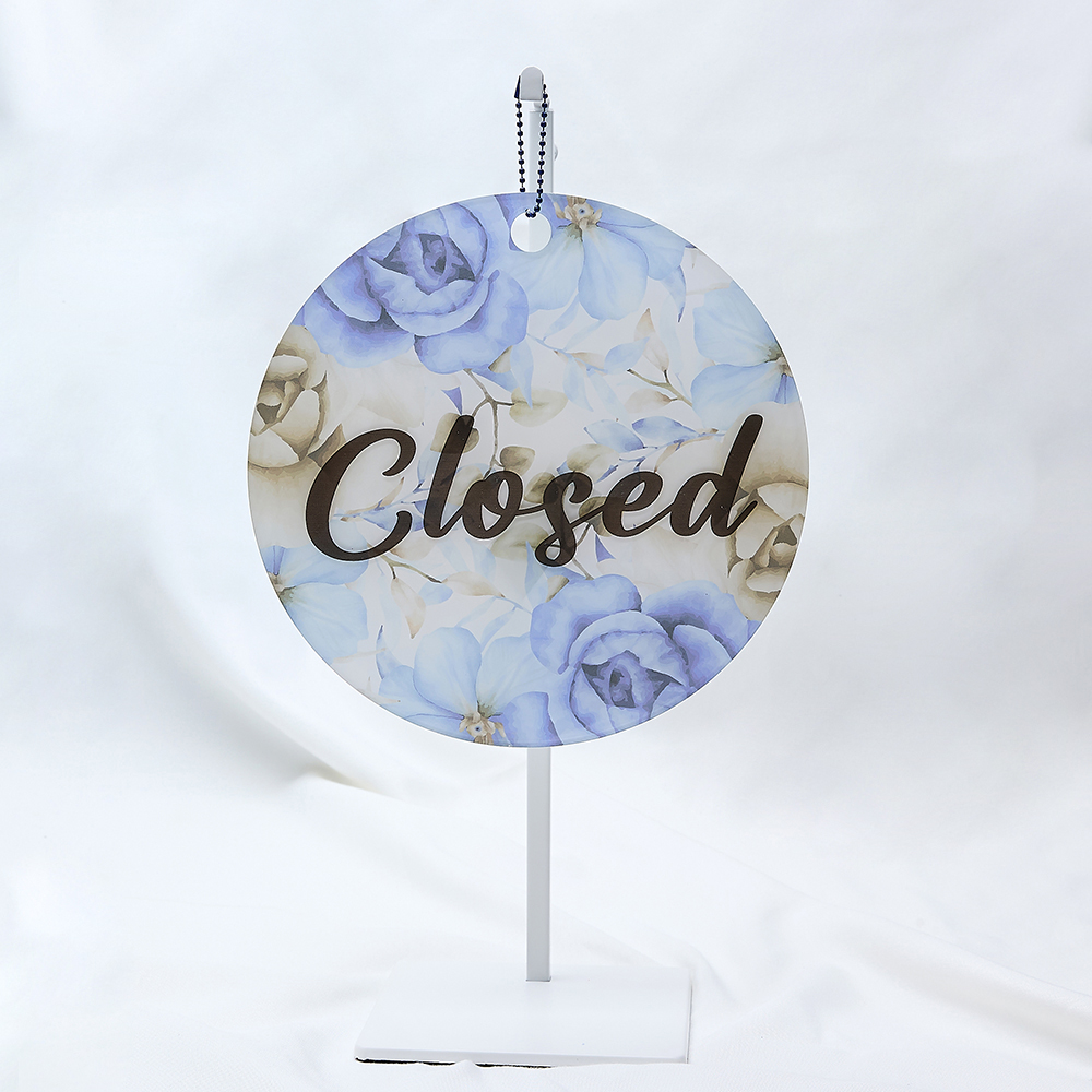 코메샵 오픈 클로즈 팻말 꽃피어나 빨강 Open Close 영업시간 브레이크타임 안내 이미지 6