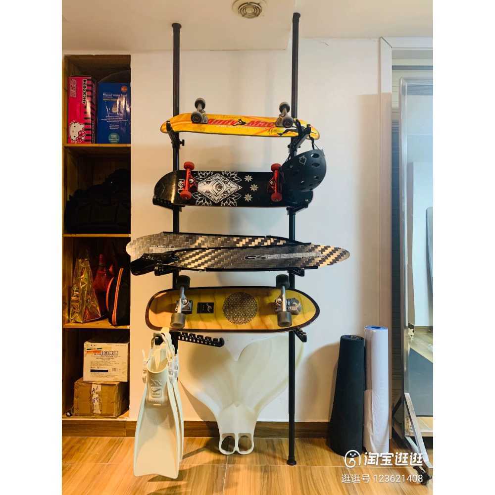 서핑보드 진열대 브래킷 매장용 랙 매대 업소용 선반 6단 310cm - 상세 이미지 3
