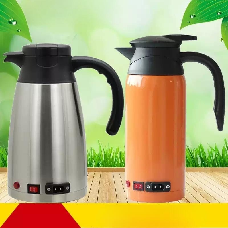 차량용 전기포트 자동차 주전자 보온병 카포트 12v/24v A.800ml 유니버셜 포트 - 상품 이미지