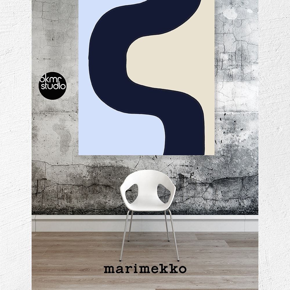 마리메꼬 세이레니(사이렌) 베이지블루 대형 패브릭액자 - 상세 이미지 2