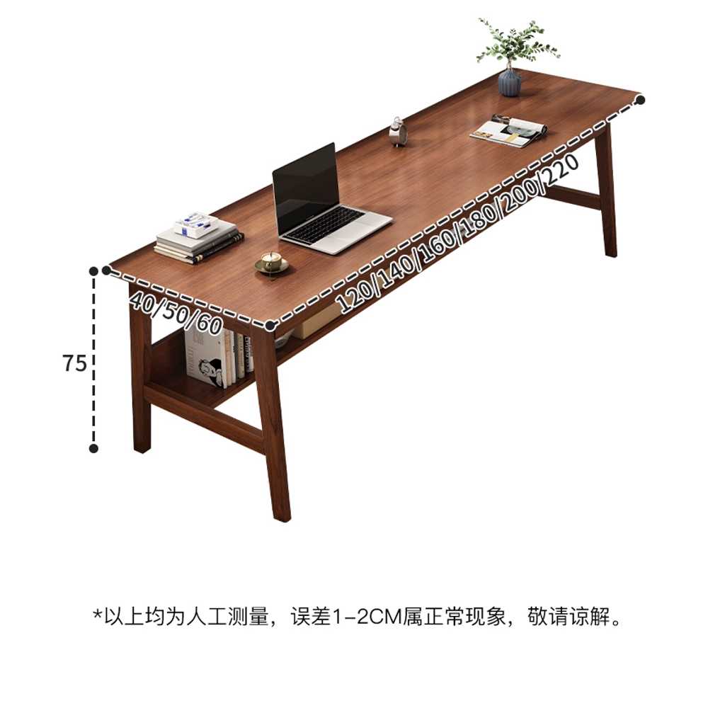 폭좁은 컴퓨터 작업대 장테이블 긴책상 탁자 슬림 120x40cm 이미지 6