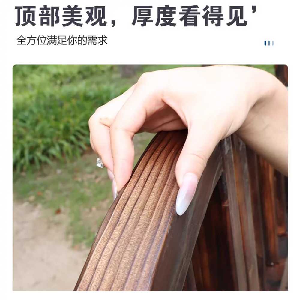 나무 대문 단독주택대문 시골집 농막 방부목 출입문 평바닥형 122x114cm - 상세 이미지 2