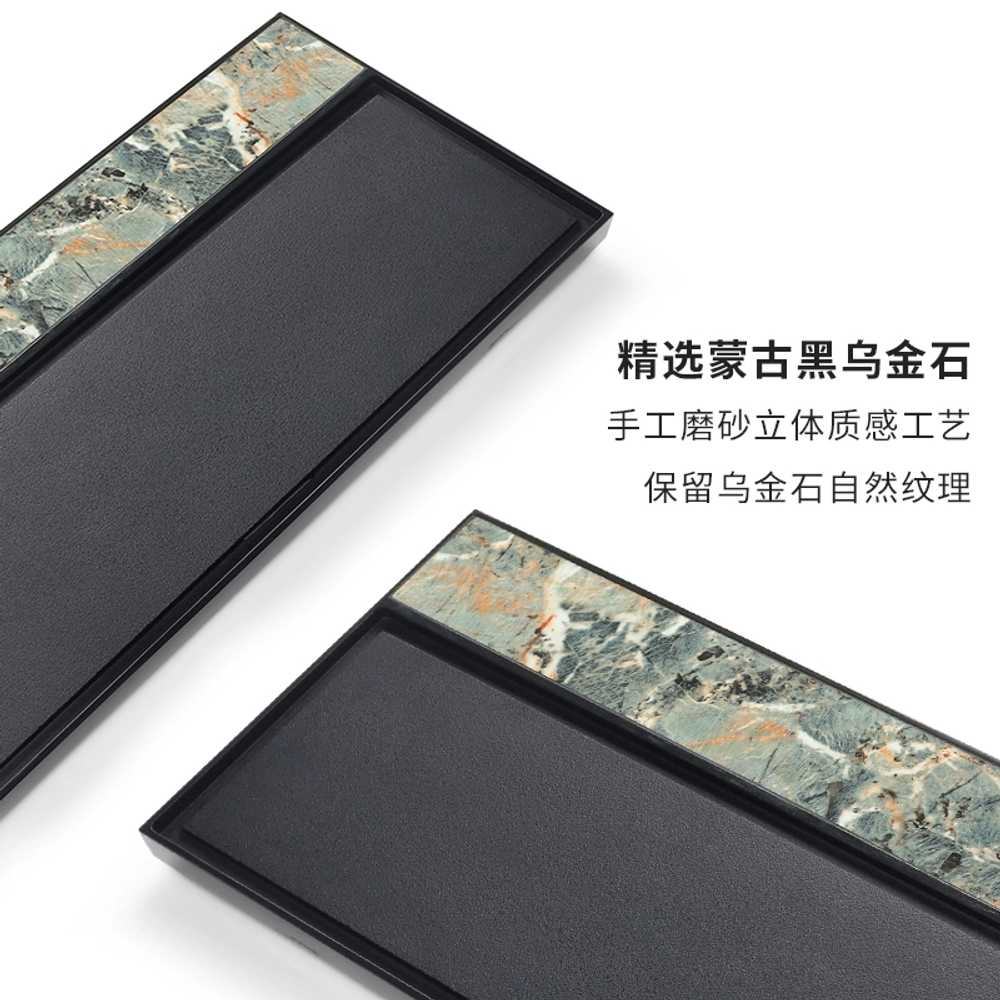 다도 트레이 엔틱 다관 도예 찻잔 쟁반 차탁 전통차 A-50x30x3CM - 상세 이미지 4