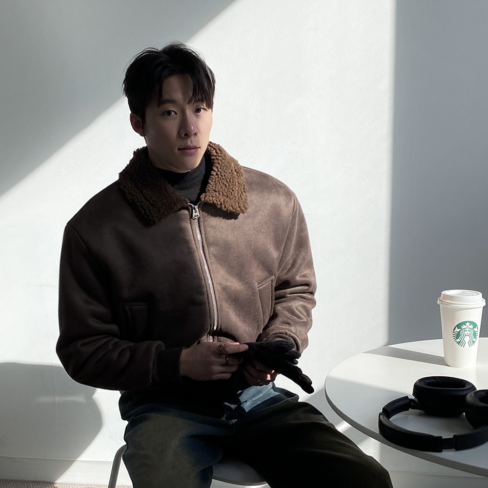 남자무스탕 남자스웨이드무스탕 - 상세 이미지 5