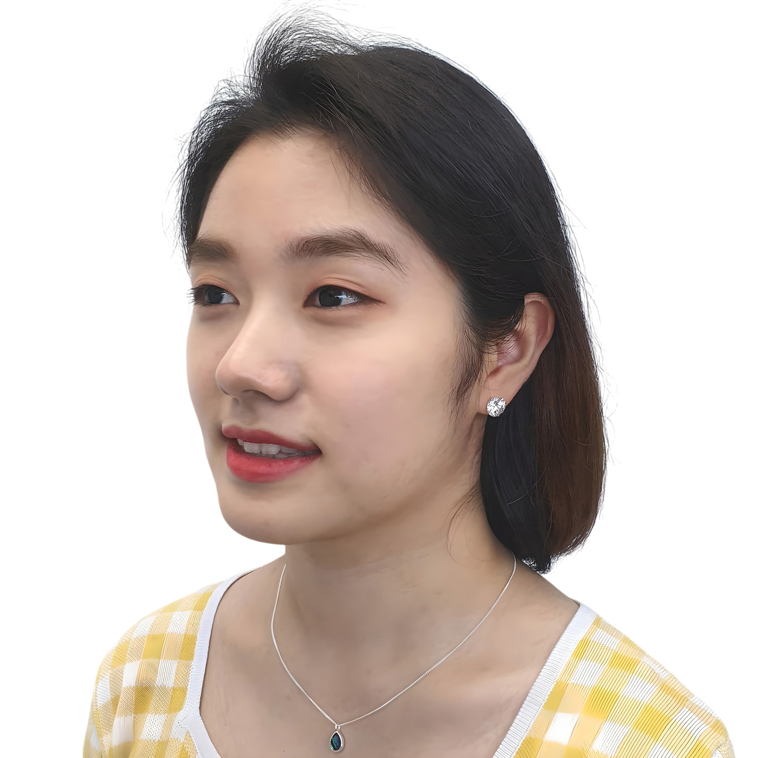 야랑쥬얼리 925 실버 10mm 큐빅 스터드 귀걸이 - 상세 이미지 3